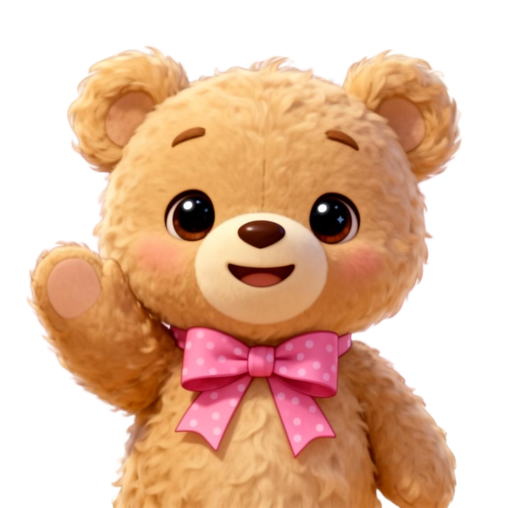 Monty the bear waving